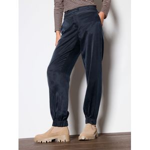 Relaxed fit-broek satijn Van DAY.LIKE blauw