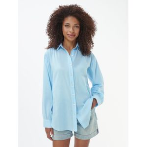 Lange blouse Van Peter Hahn blauw