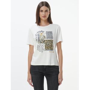 Shirt ronde hals Van Peter Hahn wit