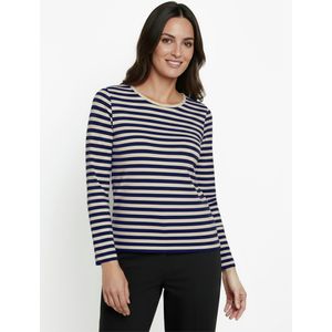 T-shirt ronde hals Van Peter Hahn beige