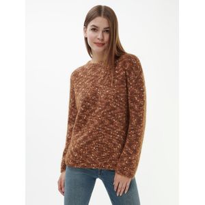 Trui ronde hals Van Peter Hahn bruin