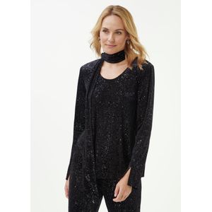 Fluwelen shirt Van Riani zwart