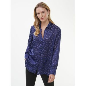 Lange blouse lange mouwen Van Peter Hahn blauw