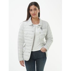 Gewatteerde jas knoopsluiting Van Peter Hahn grijs