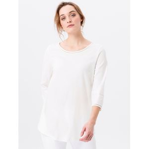 Shirt Ditte 100% katoen ronde hals Van Green Cotton wit