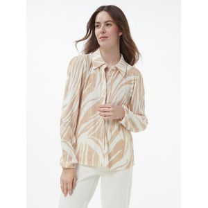 Blouse lange mouwen Van Uta Raasch bruin