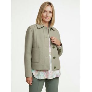 Jas gemaakt een gebonden wolmix Van Peter Hahn groen