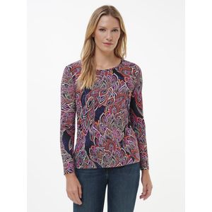 Shirt ronde hals Van Peter Hahn multicolour