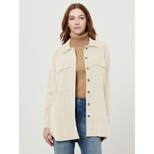 Lange blouse Van DAY.LIKE beige