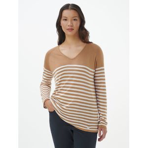 V-trui Van Anna Aura bruin