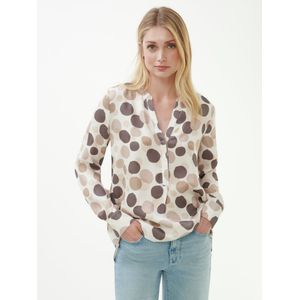 Blouse lange mouwen Van Peter Hahn beige