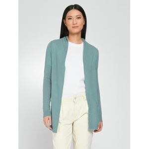 Vest 100% kasjmier lange mouwen Van include turquoise