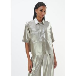 Overhemdblouse Van BASLER beige