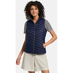 Donzen bodywarmer deelbare ritssluiting Van Peter Hahn blauw