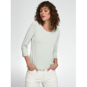 Shirt ronde hals en 3/4-mouwen Van Peter Hahn groen