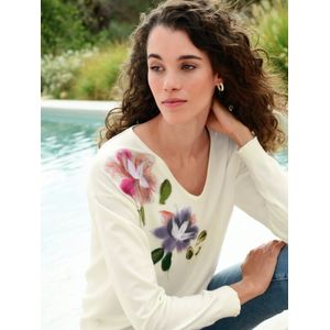 V-trui Van Peter Hahn wit