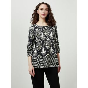 Shirt Trine 3/4-mouwen Van Green Cotton zwart