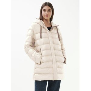 Lange, gewatteerde jas Van Fuchs Schmitt beige