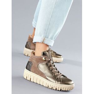 Plateauveterlaarsjes Livia Van Waldläufer beige