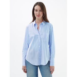 Lange blouse lange mouwen Van Peter Hahn wit