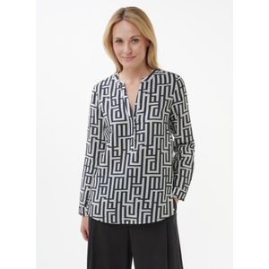Blouse lange mouwen Van Peter Hahn blauw