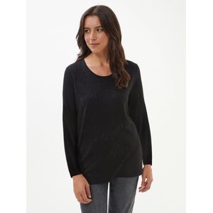 Shirt ronde hals Van Anna Aura zwart