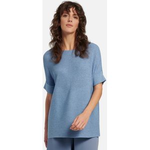 Trui korte kimonomouwen Van Peter Hahn blauw