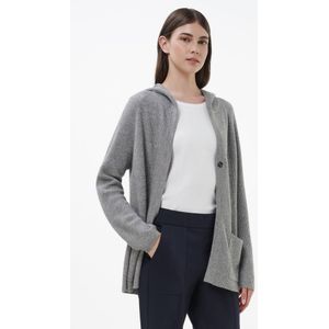 Capuchonvest lange raglanmouwen Van include grijs