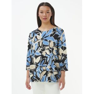 Gestructureerd shirt 3/4 mouwen Van Via Appia Due blauw