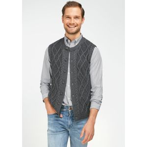 Mouwloos vest 100% scheerwol Van Louis Sayn grijs
