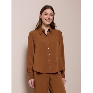 Blouse Van Peter Hahn bruin