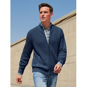 Vest gerstekorrelmotief Van Louis Sayn blauw