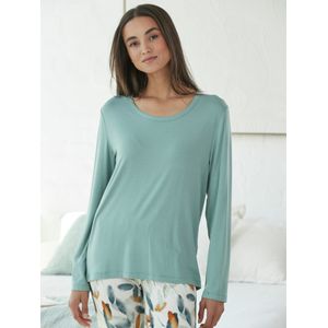 Lang jersey nachthemd Van Hautnah groen