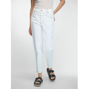 Enkellange slim fit-jeans Van DAY.LIKE wit