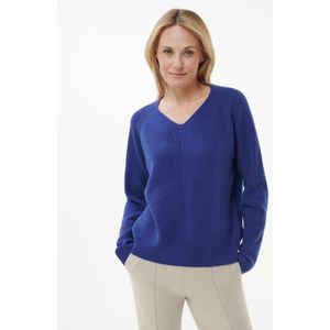 Trui V-hals Van Peter Hahn blauw