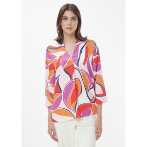 Overslagblouse een V-hals Van Eterna wit
