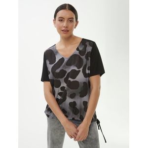 Blouse-shirt Van Samoon zwart
