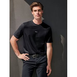 Shirt ronde hals 'TChup' Van BOSS zwart