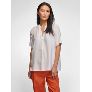 Blouse korte mouwen Van Peter Hahn wit