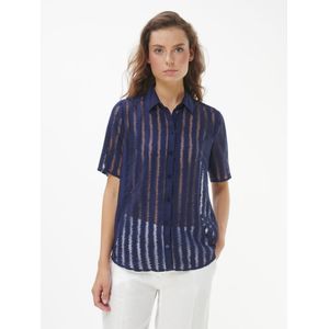 Blouse Van Peter Hahn blauw