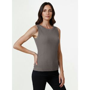 Top ronde hals Van Efixelle beige