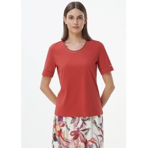 Shirt ronde hals Van Green Cotton rood