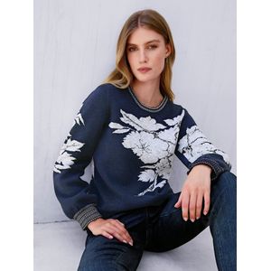 Trui ronde hals Van Peter Hahn multicolour