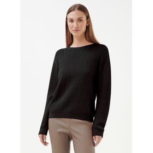 Trui ronde hals Van Peter Hahn zwart