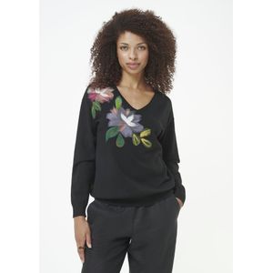 V-trui Van Peter Hahn zwart