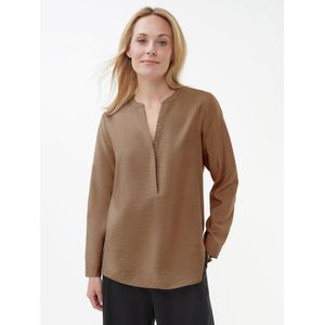 Blouse lange mouwen Van Peter Hahn bruin