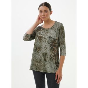 Shirt ronde hals Van Anna Aura groen