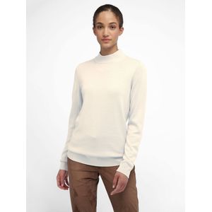 Trui staande kraag, model Gudrun Van Peter Hahn wit