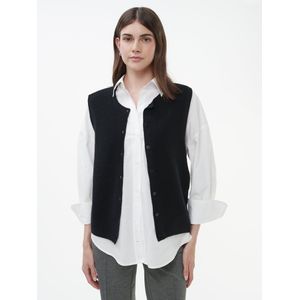 Mouwloos vest Van Peter Hahn zwart