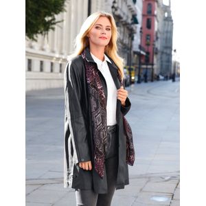 Leren jas geitennappaleer Van Anna Aura zwart